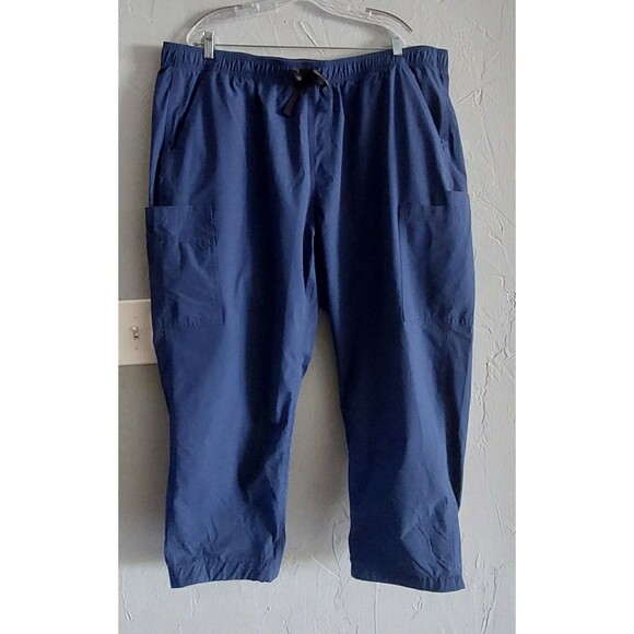 Carhartt WomenPetite 3XL Cargo Pants Elastic Waist Shiny Fabric Made in USA - Picture 1 of 11